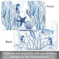 thumbnail image 4 of CounterArt "Indigo Coastal" 4 Pack Reversible Flexible Plastic Tabletop Placemats, 4 of 8
