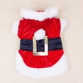 thumbnail image 3 of Greeniant 1 unidad de disfraz de perro mascota de Santa a la moda, ropa de Navidad para perros pequeños, abrigo con capucha para perros de invierno, Ropa para mascotas rojo METRO Greeniant PT0246-03, 3 of 6
