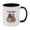 Black, variant on 13Oz Monkey Mug, Two-Color Contrasting Ceramic Coffee Cup, Fun Water Cup with Funny "I'M Fine" Design, Decompression Mug for Home, Office, Desk, Unique Gift for Friends, 1 Cup