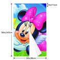 thumbnail image 3 of Cortina de puerta semiopaca con patrón de patchwork de dos piezas de Minnie Mouse, cortinas opacas decorativas para dormitorio, sala de estar, decoración de habitación de niños, 34 x 56 pulgadas,, 3 of 7
