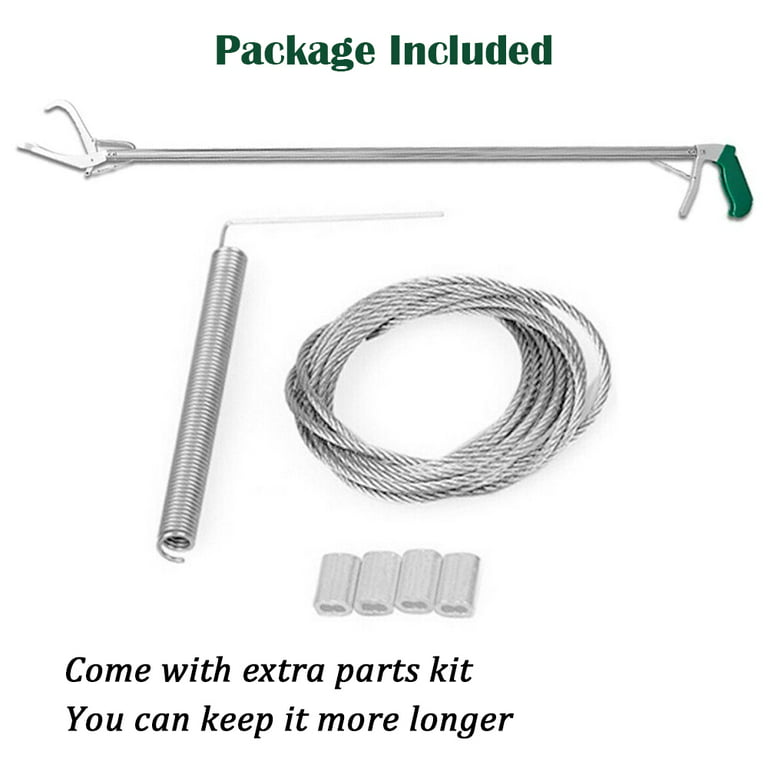 Snake Hook, YOUTHINK Stainless Steel 26.8in-39.5in Telescopic Snake Tong  Reptile Grabbe with Wide Jaw Handling Tool Comfortable Grip Handle for