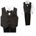 thumbnail image 3 of INFANT BOY & TODDLER WEDDING FORMAL VEST SUIT BLACK SIZE: S M L XL 2T 3T 4T, 3 of 3