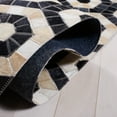 thumbnail image 5 of SAFAVIEH Studio Leather Mellony Geometric Area Rug, Black/Beige, 8' x 10', 5 of 8