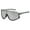 Grey Frame XL, variant on Wrap Around XL Large Men Mirror Len Fishing Cycling Day Driving Sport Sunglasses
