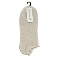 thumbnail image 3 of No Boundaries Women's Ankle Socks with Lettuce-Edge Trim, 1 Pack, Size 4-10, 3 of 4