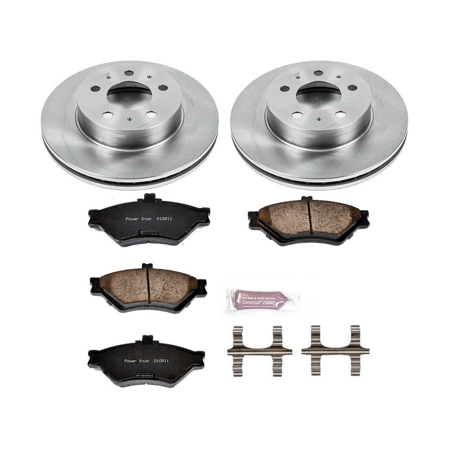 Power Stop Front Stock Replacement Brake Pad and Rotor Kit KOE2917