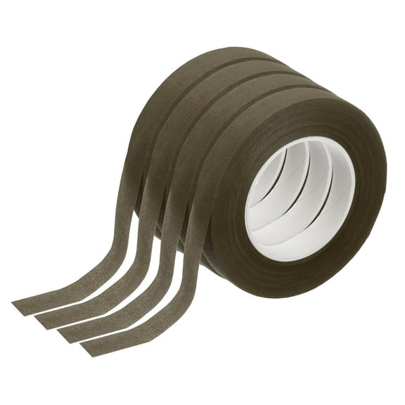4 Pcs Brown Floral Tape 1/2" x 29.5 Yards Florist Wrap Adhesive Tape for Artificial Flowers Bouquet Stem Wrapping Floral Crafts Wedding Bouquet