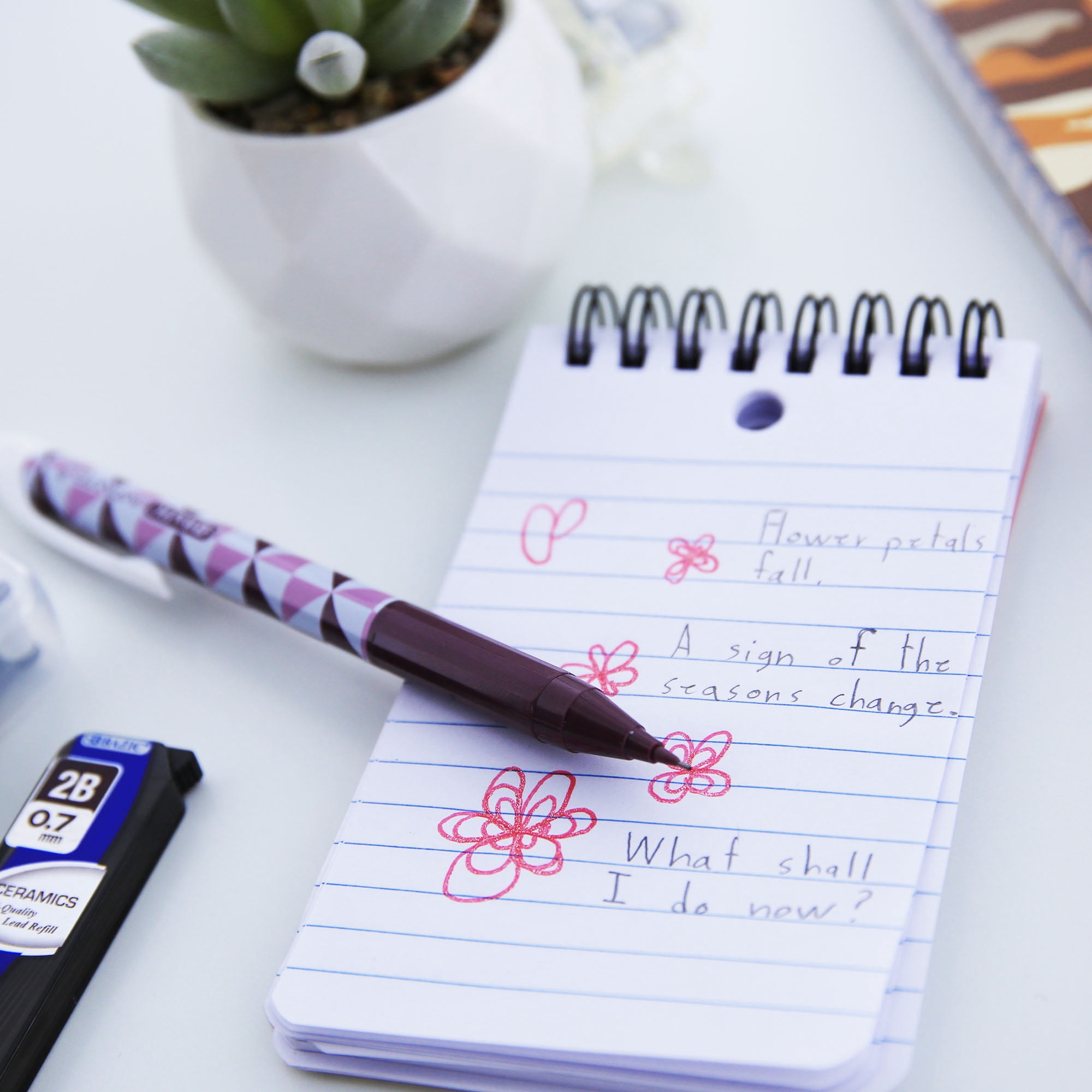 BAZIC Writing Instruments with Compact Floor Display, 157 Units Count, Markers Pens Highlighters Mechanical Pencils