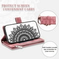 thumbnail image 2 of Dteck for Samsung Galaxy A16 5G Wallet Case Magnetic Cover Zipper Cash Pocket Handbag Multi 8 Card Slots Holder Wrist Strap Lanyard, Pink, 2 of 5