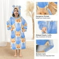 thumbnail image 4 of joogoo Blanket Hoodie for Cute Fox Oversize Sweatshirt 3-14 YR L, 4 of 7