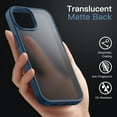 thumbnail image 2 of JETech Matte Case for iPhone 13 6.1-Inch, Shockproof Military Grade Drop Protection, Frosted Translucent Back Phone Cover, Anti-Fingerprint (Storm Blue), 2 of 6