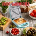 thumbnail image 3 of PREMIUS Ceramic Non-Stick Mini Snack Sandwich Maker, Turquoise, 5x4.4 Inch Mold, 3 of 6