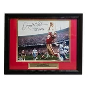 NFL Dwight Clark Autographed Framed 16x20 Picture in a 30x34 Frame