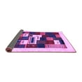 thumbnail image 2 of Ahgly Company Indoor Square Abstract Purple Contemporary Area Rugs, 5' Square, 2 of 4