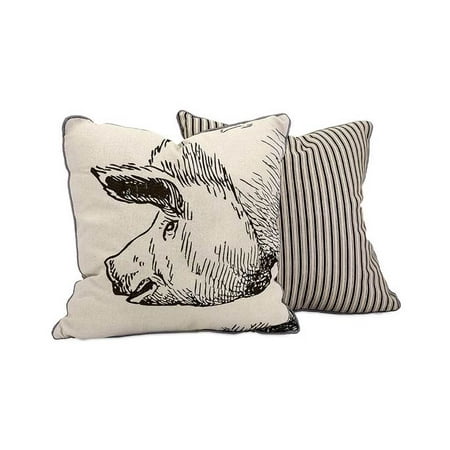 Comfortable Wilber Pig Embroidered Pillow
