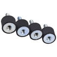 thumbnail image 3 of 4x M8 M6 Rubber Mounts Shock Absorber Anti Vibration Silentblock Bobbins, Cylindrical Isolator Vibration Isolation Mounts Shock Absorber Absorption Mount Threaded Stud Male Thread, 3 of 7
