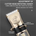 thumbnail image 2 of Professional Pet Grooming Electric Clipper Set in Gold: Includes Stainless Steel & Ceramic Blades, Adjustable Combs, Steel Straight Scissors, Nail Clippers with File, Steel Comb, Spare Blade,, 2 of 6