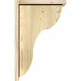 thumbnail image 3 of 8"W x 14"D x 22"H Carmel Rough Sawn Corbel w/Backplate, Douglas Fir, 3 of 9