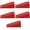 Red, variant on SKYPRO L x W x H 93x40x27mm Door Stopper Wedge High Quality Rubber White 5 Piece