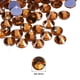 thumbnail image 2 of Uxcell 2880 Pcs Strass Hotfix Gemas de Cristal de Fondo Plano SS10 2.9mm Dorado, 2 of 5