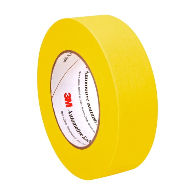 Cinta adhesiva 3M Automotive Refinish 388N 36 mm x 55 m, color amarillo