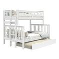 thumbnail image 4 of Bedz King Bunk Beds Twin over Full Mission Style with End Ladder and a Twin Trundle, White, 4 of 8