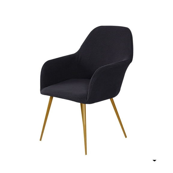 Curved Back Accent Chair Slipcovers - Living Room Chair Protector Slipcovers Protector for Living Room and Bedroom Soft Stretch Slipcover Polyester Armless Curved Back Kitchen Chair Old Grey