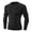 Black@GC@, variant on CONZONE Mens Workout T-Shirts Long Sleeve Gym Fitness T Shirts For Men Crew Neck Solid Color Tight Stretchy Athletic Tee Tops