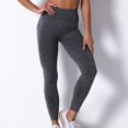thumbnail image 6 of Women's Yoga Outfits 2 Piece Sets High Waisted Seamless Leggings with Sports Bra Gym Clothes Sets Short Sleeve Tops Pants Workout Outfits, 6 of 6