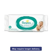 Pampers Sensitive Baby Wipes, Unscented, 6, 36/Pack