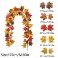 thumbnail image 3 of 5.7FT Fall Leaf Garland, Artificial Autumn Maple Leaves Garland for Mantle, Thanksgiving Fall Decorations for Home, Fireplace, Doorway, Party Decor, 3 of 5