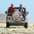 thumbnail image 6 of Modern Watercolor Floral Camping Spare Tire Cover Happy Mothers Day Protectors Weatherproof Dust-Proof Fit for SUV Truck Travel Trailer 15inch, 6 of 8