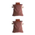 thumbnail image 3 of Soidarity Bolsa de cuero y lona, bolsa de forraje de lona para caminatas, tesoros y conchas marinas, cinturones fáciles de enrollar Type2 NO2, 3 of 6