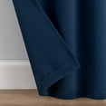 thumbnail image 4 of Eclipse Langley Room Darkening Curtains 52 in x 84 in Room Darkening Curtains in Navy, 4 of 7