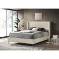 thumbnail image 5 of Roundhill Furniture Mavela Wide Wale Corduroy Panel Queen Bed with 2 Nightstands and Bench, Cream, 5 of 6
