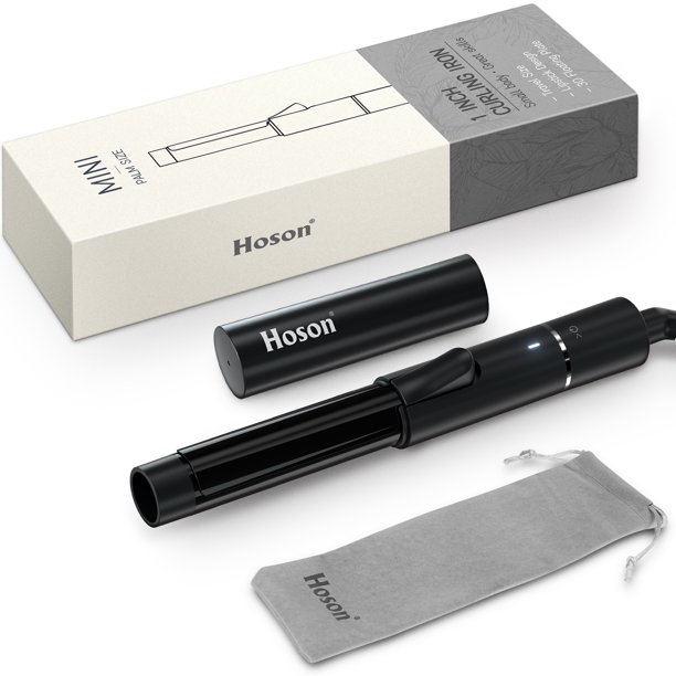 1 inch Ceramic Mini Curling Iron for Short Hair, Small Hair Curler Iron