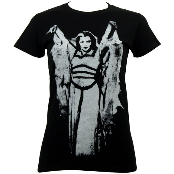 Munsters Go Home Juniors Lily Bat Wing T-Shirt Black S