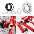 thumbnail image 3 of Juego de espaciadores de de una sola 19T para bicicleta ligera, de conversión de bicicleta , adaptador de piñón de cub Plata Sunnimix Casete de una velocidad, 3 of 8