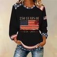 thumbnail image 2 of Kaondbfi 250th Anniversary USA T Shirts for Women Fashion American Flag Patriotic Pullover Tops Womens Casual Loose Shackets, 2 of 5