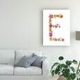 thumbnail image 3 of Trademark Fine Art 'Floral Alphabet Letter V' Canvas Art by Farida Zaman, 3 of 4