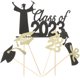 thumbnail image 4 of Congratulations 2023 Graduation Cupcake Toppers Sturdy Cake Decorations for Party Desserts 10pcs, 4 of 4