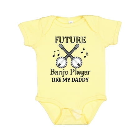 

Inktastic Future Banjo Player Like Daddy Gift Baby Boy or Baby Girl Bodysuit