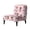 Pink Cat Pattern, variant on HELLHERO Non Slip Armless Accent Chair Protector for Dining Room, Comfortable Armless Accent Chair Cover, Love