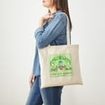 thumbnail image 3 of CafePress - Corgi & Squirrel Claddagh Tote Bag - Unisex Canvas Tote Bag, Beige, 1-Piece, 3 of 6