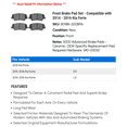thumbnail image 2 of Front Brake Pad Set - Compatible with 2014 - 2016 Kia Forte 2015, 2 of 2