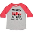 thumbnail image 3 of Inktastic Firefighter Daddy Plays with Trucks Boys or Girls Toddler T-Shirt, 3 of 5