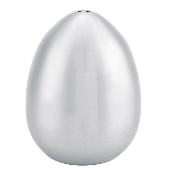 Stainless Steel Egg Shape Pepper Shaker Pot Spice Jar Bottles for Kitchen Supplies(3 holes)