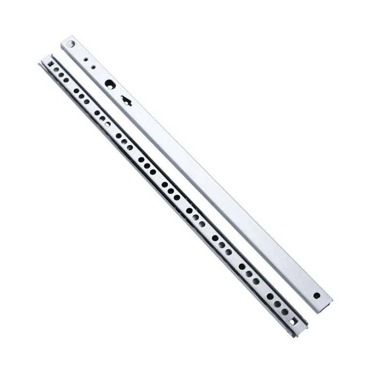 CUTICATE Drawer Slides Rails Track 2 Sections Two Way Metal