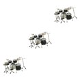 thumbnail image 2 of maskred 1/2/3 8x Realistic Mini Drum Set Music Accessories Instrument for Black 3PCS, 2 of 6