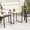 Clear-17 Inch Square, variant on Spaco 18 Inch Square Patio Bistro Table with Rustproof Frame, Folding Table, Outdoor Dining Table for Outside Patio, Clear